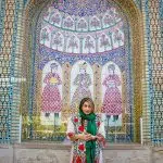 persian girl in qavam house shiraz