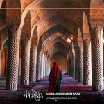 Amazing Perspective inside view of Vakil Mosque Shiraz