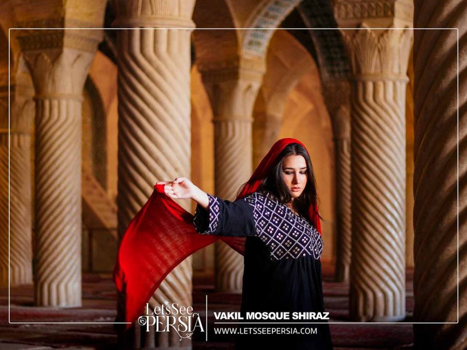 Persian Girl in Vakil Mosque Shiraz