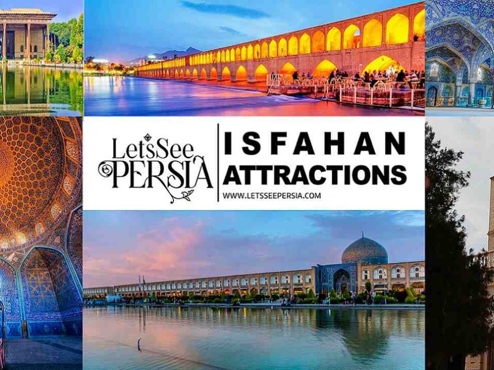 top isfahan attractions poster