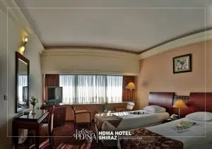 Twin Room of Homa Hotel Shiraz