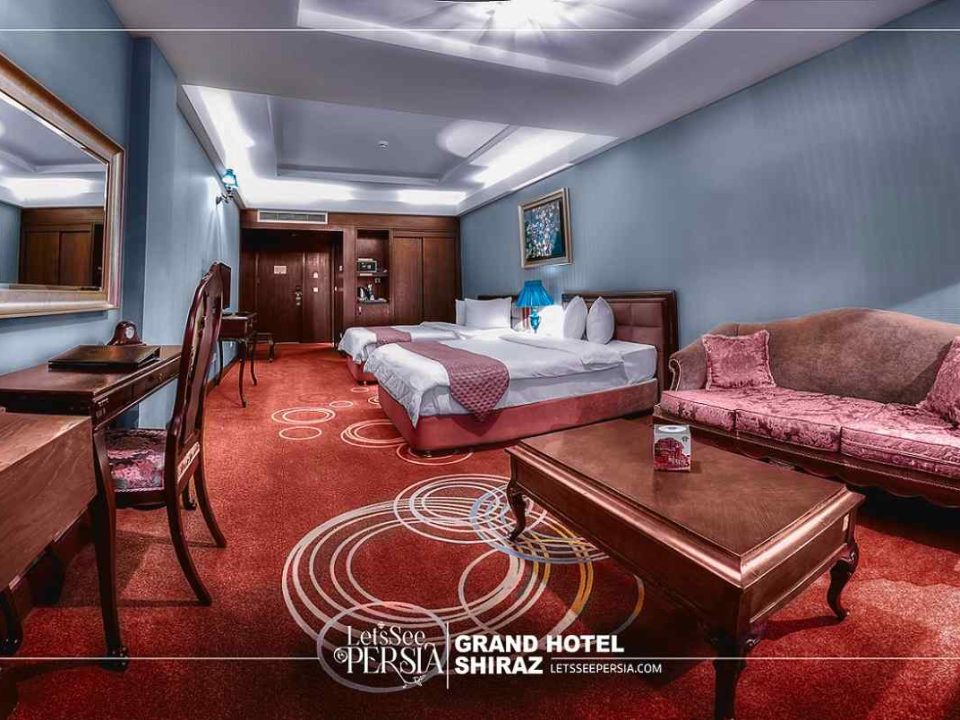 twin room of grand hotel shiraz