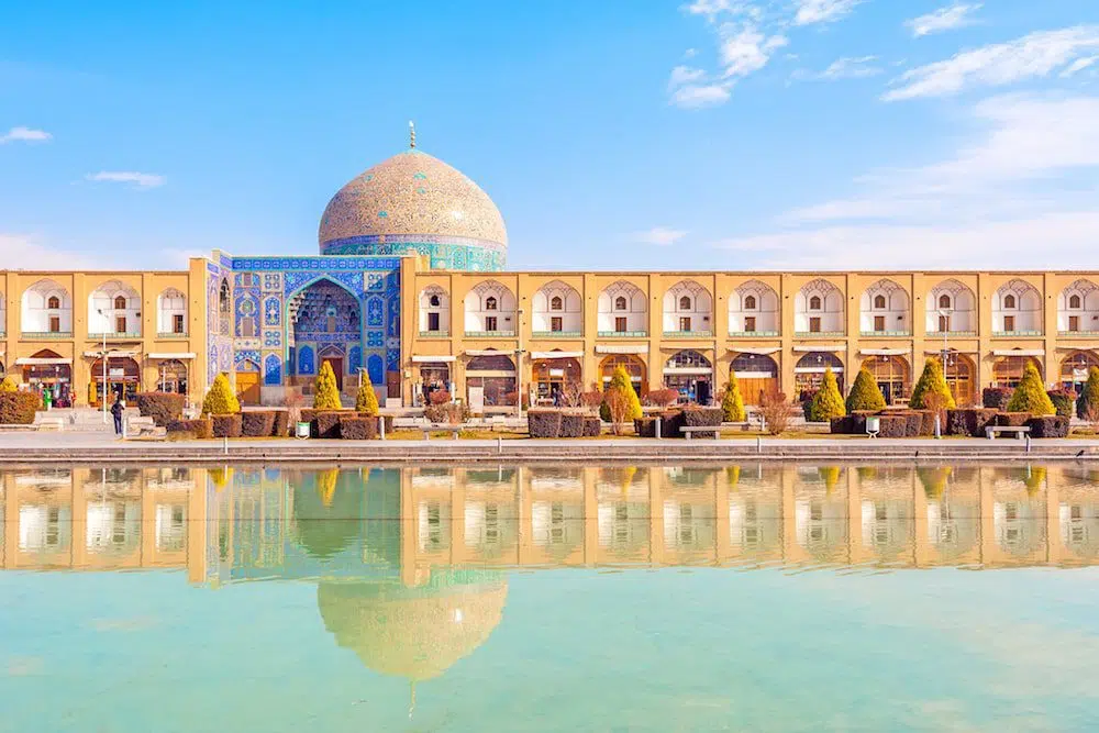 isfahan, iran. naghsh-e hagan square. let's see persia travel agency. UNESCO site