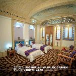 twin room of moshir al-mamalek garden hotel yazd