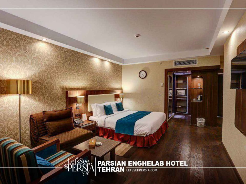 double room for one person of parsian enghelab hotel tehran