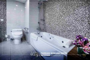 bathroom of parsian kowsar hotel isfahan