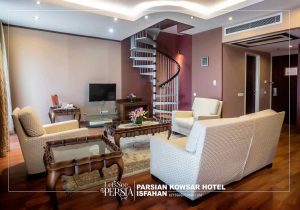 duplex room of parsian kowsar hotel isfahan