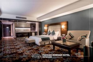 suite double room of parsian kowsar hotel isfahan