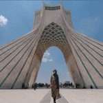 Azadi Tower Tehran _ Persian Girl in photo