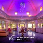 lobbey of golden beach hotel qeshm