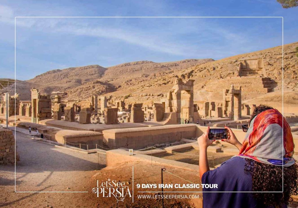 Persian Girl in Persepolis-9 Days Iran Classic Tour