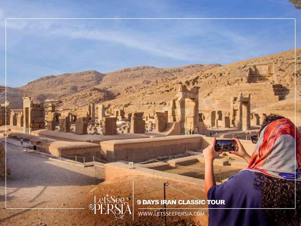 Persian Girl in Persepolis-9 Days Iran Classic Tour