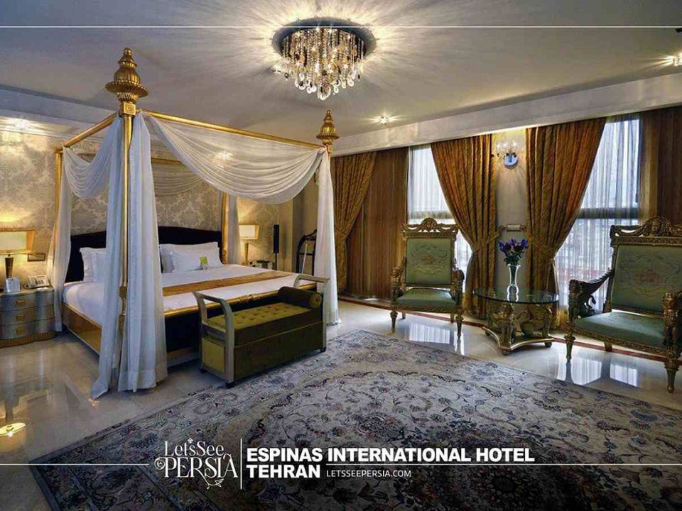 presidential suite of espinas international hotel tehran