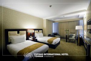 twin room of espinas international hotel tehran