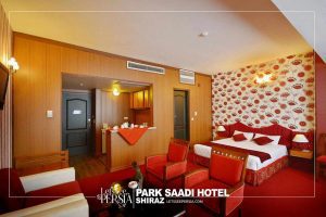 double bed of park saadi hotel shiraz