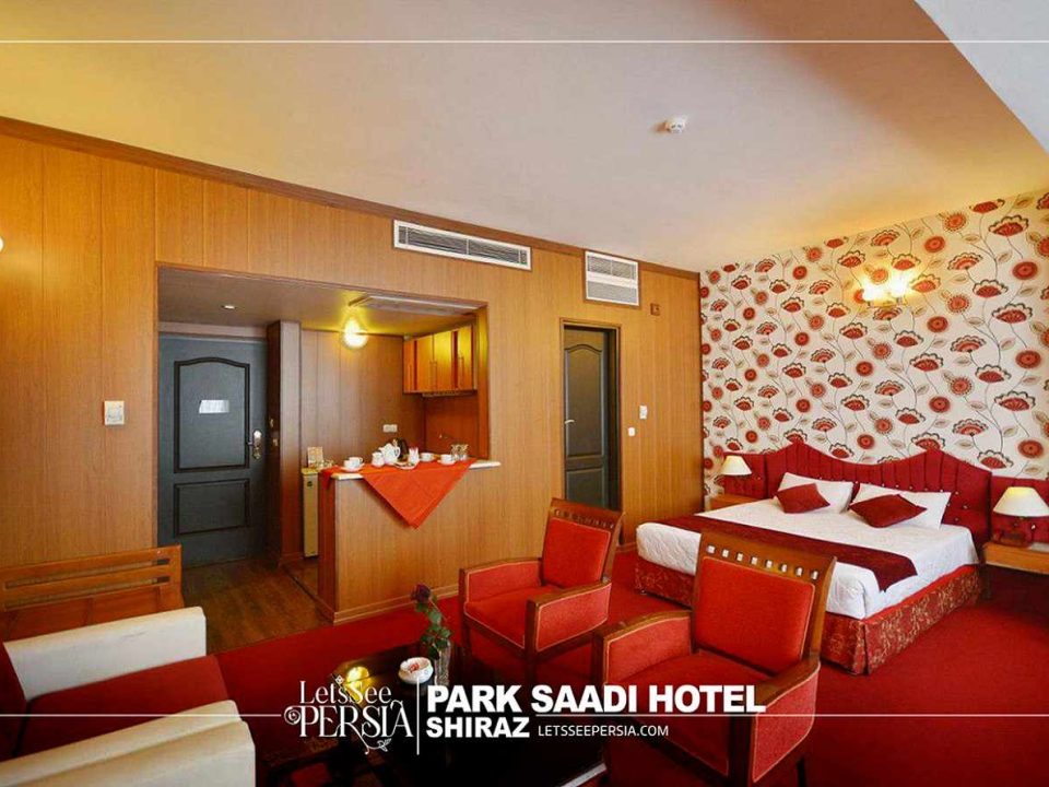 double bed of park saadi hotel shiraz