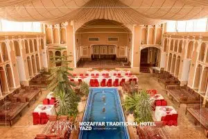 Mozaffar Traditional Hotel Yazd _ Traditional Yard