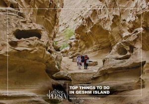 chahkooh canyon in qeshm island