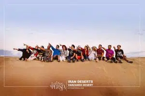 Varzaneh Desert- travelers in Varzaneh Desert Isfahan, Iran