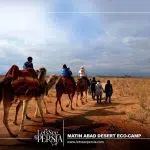 Matin Abad Desert Eco-Camp - camel riding-iran desert