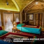 twin room of saraye ameriha boutique hotel kashan