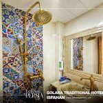 bathroom of golara traditional hotel isfahan