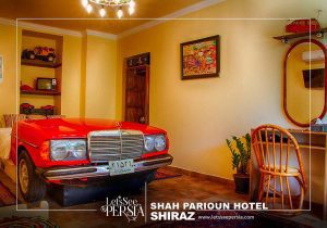 benz double room of shahparioun hotel shiraz