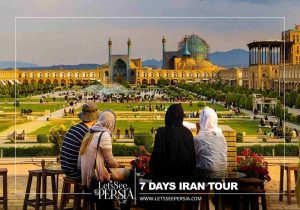 7 days iran tour-travelers in naqsh-e jahan square isfahan