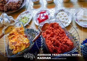 breakfast of ashkoob traditional hotel kashan