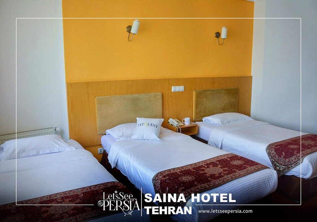 triple room of saina hotel tehran