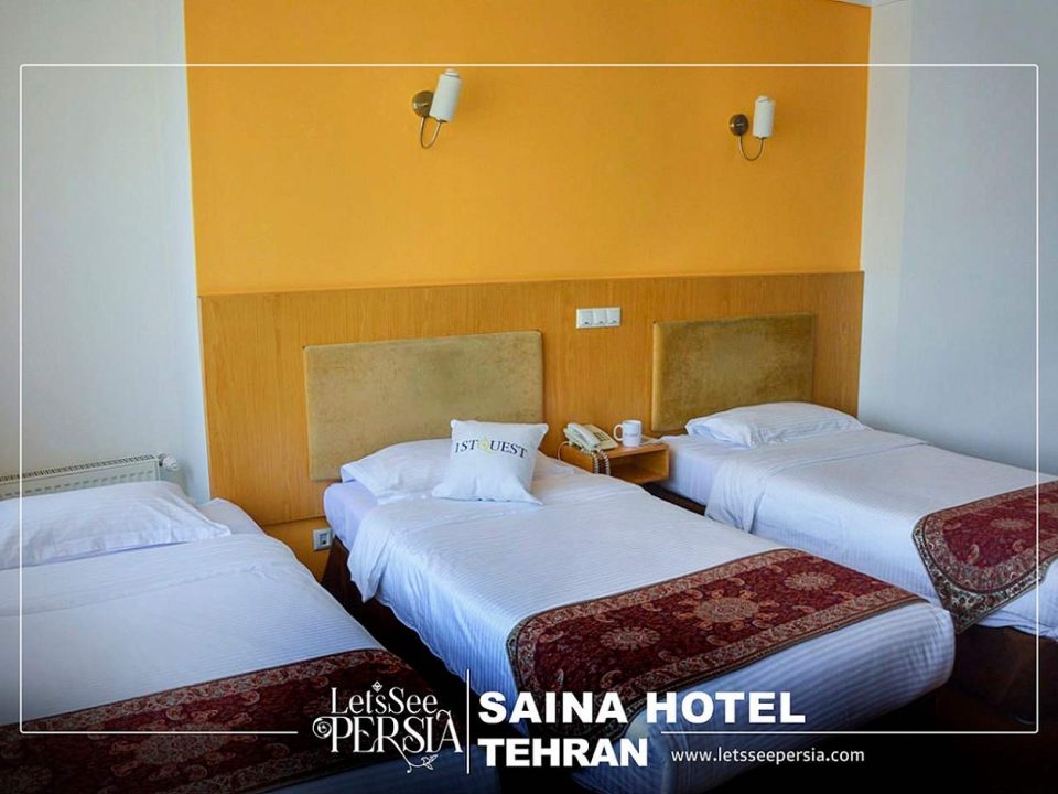 triple room of saina hotel tehran