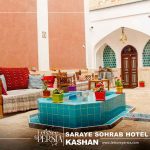 yard of saraye sohrab sepehri hotel kashan