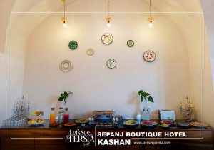 breakfast of sepanj boutique hotel kashan