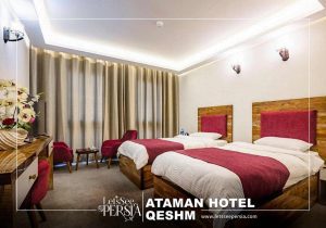 twin room of ataman hotel qeshm