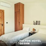 twin room of fulton hotel qeshm in villa part