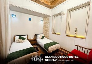 twin room of alan boutique hotel shiraz