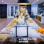 breakfast table of avina hotel qeshm