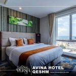 double room with sea view of avina hotel qeshm