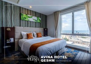 double room with sea view of avina hotel qeshm