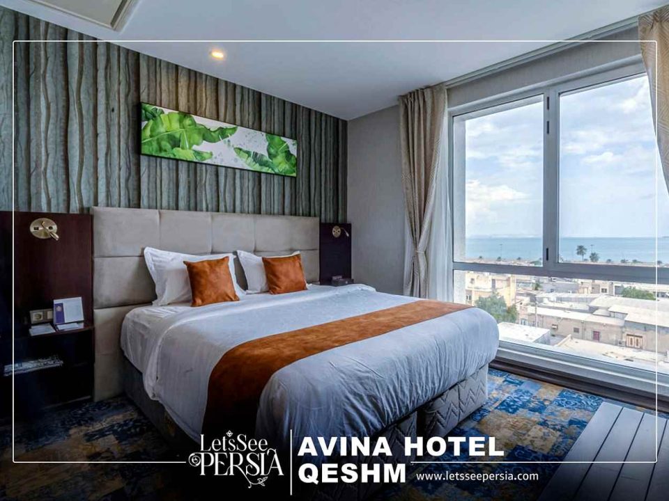 double room with sea view of avina hotel qeshm