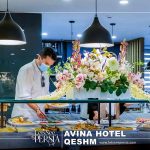 self service breakfast of avina hotel qeshm