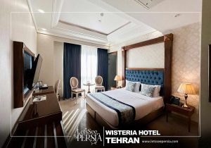 double room of wisteria hotel tehran