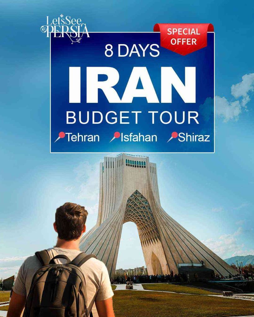 special offer poster for 8 days iran budget tour