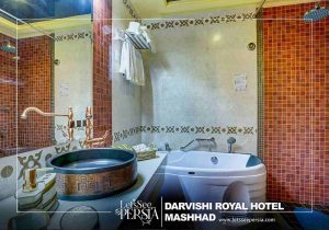 china duplex room bathroom of darvishi royal hotel mashhad