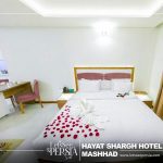 honeymoon double room of hayat shargh hotel mashhad