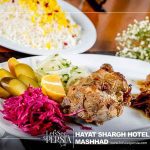 iranian food of hayat shargh hotel mashhad