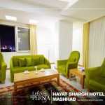 room with imam reza shrine view of hayat shargh hotel mashhad