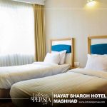 twin room of hayat shargh hotel mashhad