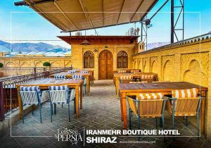 rooftop coffee shop of iranmehr boutique hotel shiraz