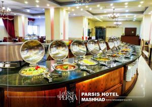 gloria restaurant food table of parsis hotel mashhad